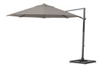 4 Seasons Outdoor | Zweefparasol Siesta Ø 350 cm | Antraciet-Taupe